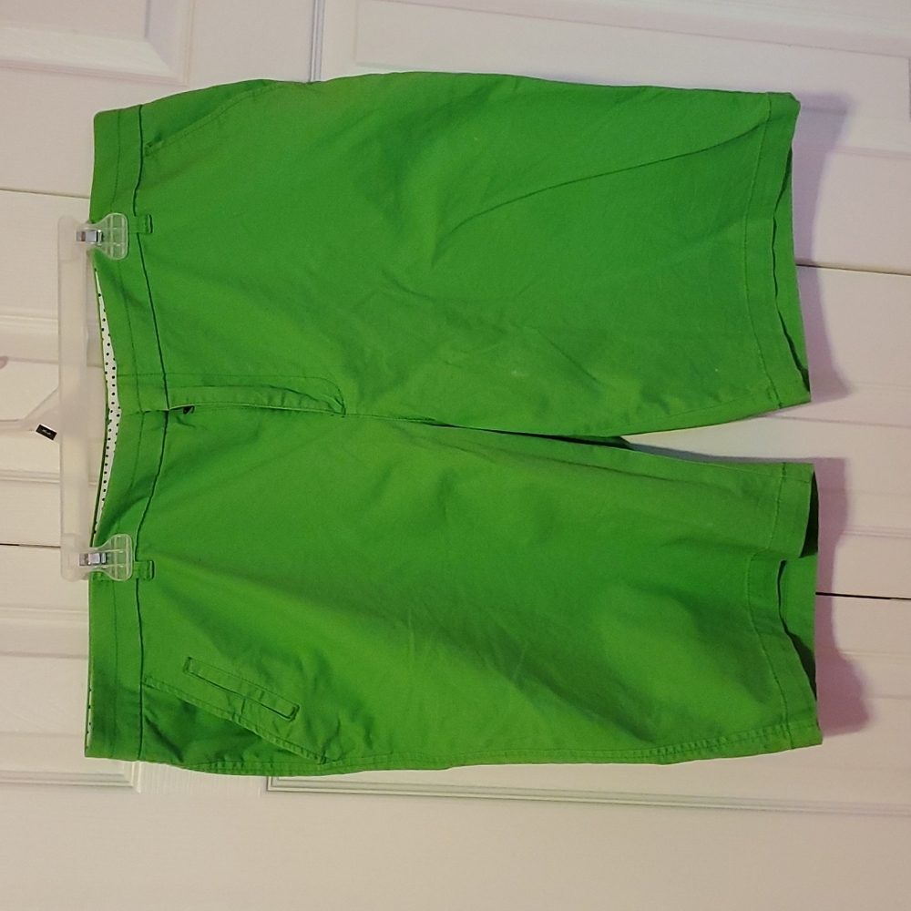 Green shorts (Bermuda?)